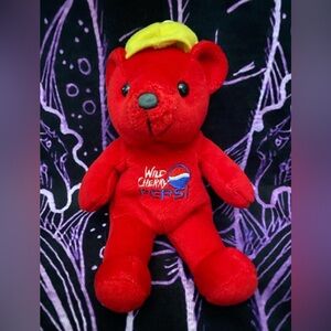 EUC Dart Flipcards Inc. Red and Yellow Vintage 1999 Wild Cherry Pepsi Bean Bear